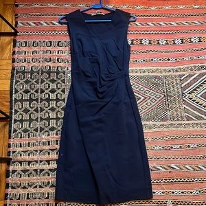 Diane Von Furstenberg, navy blue dress, size 4